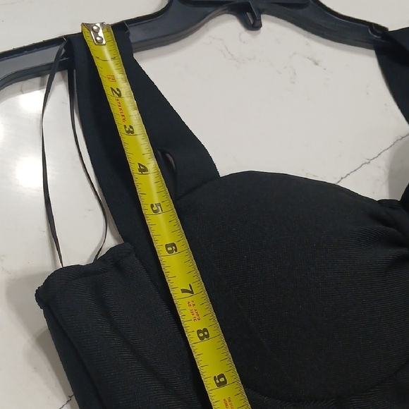 Fashion Nova Black Sweetheart Bodycon Midi Dress New Without Tags , Stretchy - Picture 14 of 17